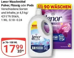 Globus Lenor Waschmittel Pulver, Flüssig oder Pods Angebot