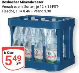Globus Rosbacher Mineralwasser Angebot