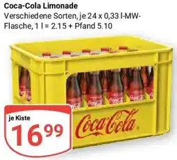 Globus Coca-Cola Limonade Angebot