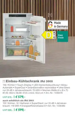 EP Liebherr einbau-kühlschrank ird 3900 Angebot