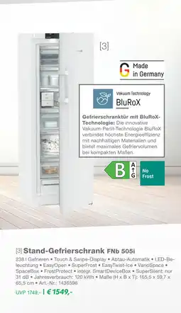 EP Stand-gefrierschrank fnb 505i Angebot