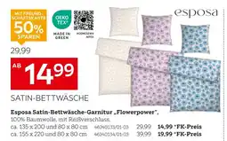 XXXLutz Esposa satin-bettwäsche-garnitur „flowerpower“ Angebot