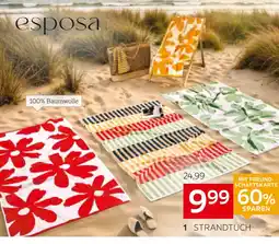 XXXLutz Esposa strandtuch „stripe“ oder „flower“ Angebot