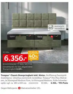 XXXLutz Tempur classic boxspringbett Angebot