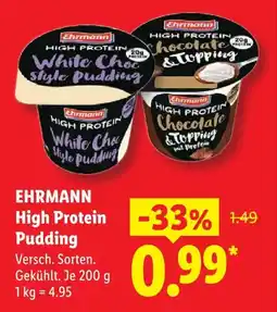 Lidl Ehrmann white choc style pudding Angebot