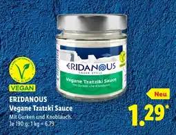 Lidl Eridanous vegane tzatziki sauce Angebot
