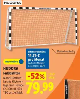 Lidl Hudora fußballtor modell stadion Angebot