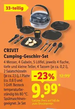 Lidl Crivit camping-geschirr-set Angebot