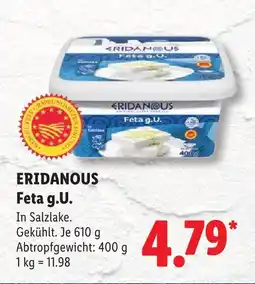 Lidl Eridanous feta g.u Angebot