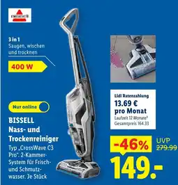 Lidl Bissell nass- und trockenreiniger typ 'crosswave c3 pro' Angebot