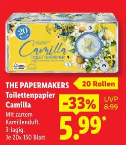 Lidl The papermakers toilettenpapier camilla Angebot