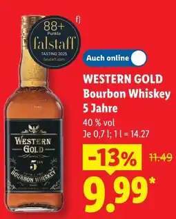 Lidl Western gold bourbon whiskey 5 jahre Angebot