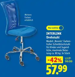Lidl Interlink drehstuhl modell „bonnie“ Angebot