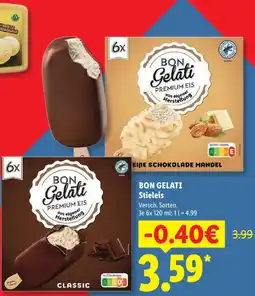 Lidl Bon gelati weiße schokolade mandel Angebot
