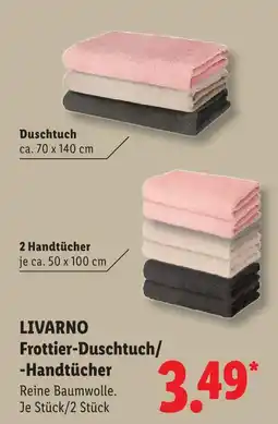 Lidl Livarno frottier-duschtuch Angebot