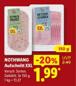 Lidl Nothwang schinken wurst xxl Angebot