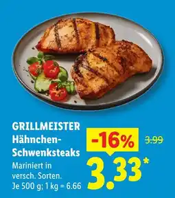 Lidl Grillmeister hähnchen-schwenksteaks Angebot
