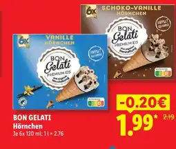 Lidl Bon gelati vanille hörnchen Angebot