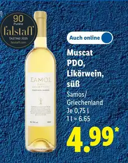 Lidl Muscat pdo, likörwein, süß Angebot