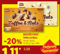 Lidl Mister choc toffee & nuts Angebot