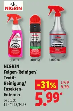 Lidl Nigrin felgen-reiniger turbo Angebot
