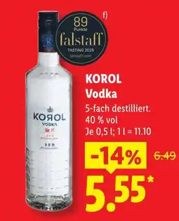 Lidl Korol vodka Angebot