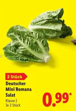 Lidl Deutscher mini romana salat Angebot