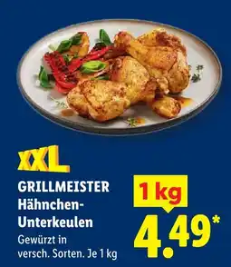 Lidl Grillmeister hähnchen-unterkeulen Angebot