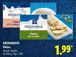 Lidl Eridanous halva mit vanillegeschmack Angebot