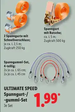 Lidl Ultimate speed 2 spanngurte mit schnellverschluss Angebot