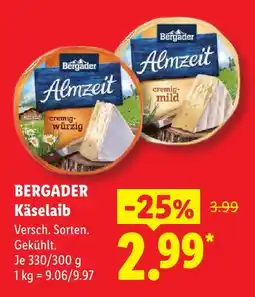 Lidl Bergader almzeit cremig-würzig Angebot