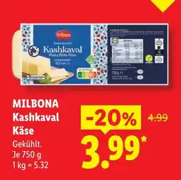 Lidl Milbona kashkaval käse Angebot