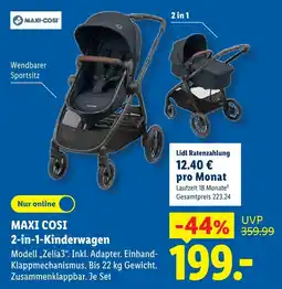 Lidl Maxi cosi 2-in-1-kinderwagen modell zelia3 Angebot