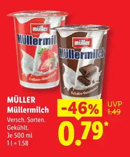 Lidl Müller müllermilch erdbeer-geschmack Angebot