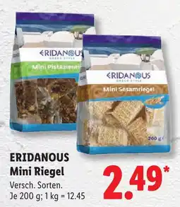 Lidl Eridanous mini pistazienriegel Angebot