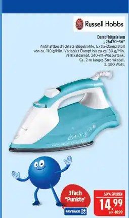 Marktkauf Russell hobbs dampfbügeleisen 26470-56 Angebot