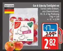 diska Edeka gut & günstig tafeläpfel rot Angebot