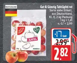 E-Center Edeka gut & günstig tafeläpfel rot Angebot