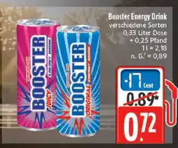 Marktkauf Booster energy drink juicy Angebot