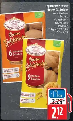 E-Center Coppenrath & wiese unsere goldstücke 6 mehrkorn-brötchen Angebot