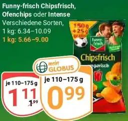 Globus Funny-frisch Chipsfrisch, Ofenchips oder Intense Angebot