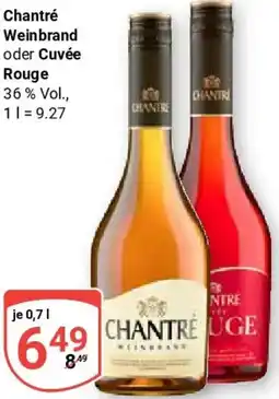 Globus Chantré Weinbrand oder Cuvée Rouge Angebot