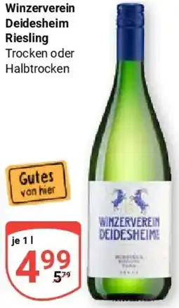 Globus Winzerverein Deidesheim Riesling Angebot