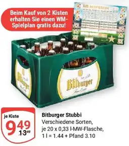 Globus Bitburger Stubbi Angebot