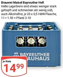 Globus Brauerei Maisel Bayreuther Hell Angebot