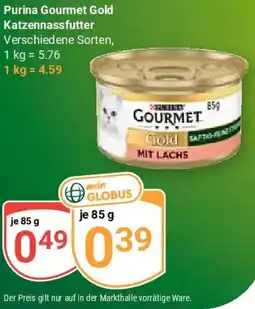 Globus Purina Gourmet Gold Katzennassfutter Angebot