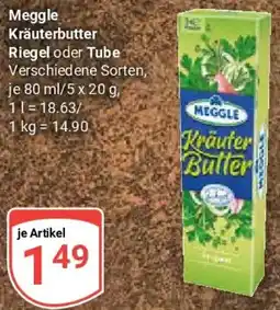 Globus Meggle Kräuterbutter Riegel oder Tube Angebot
