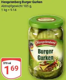 Globus Hengstenberg Burger Gurken Angebot