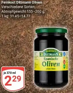 Globus Feinkost Dittmann Oliven Angebot