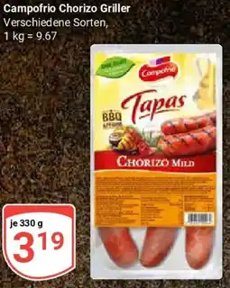 Globus Campofrio Chorizo Griller Angebot